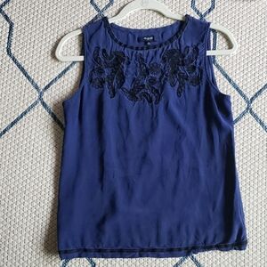Elegant Blue Sleeveless Top